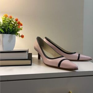 Casual Corner Pink and Black Heels